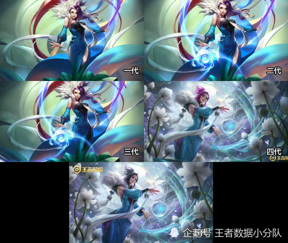 《王者荣耀》94款老版英雄原画汇总:未经"加衣"的女英雄才叫媚 - 王者