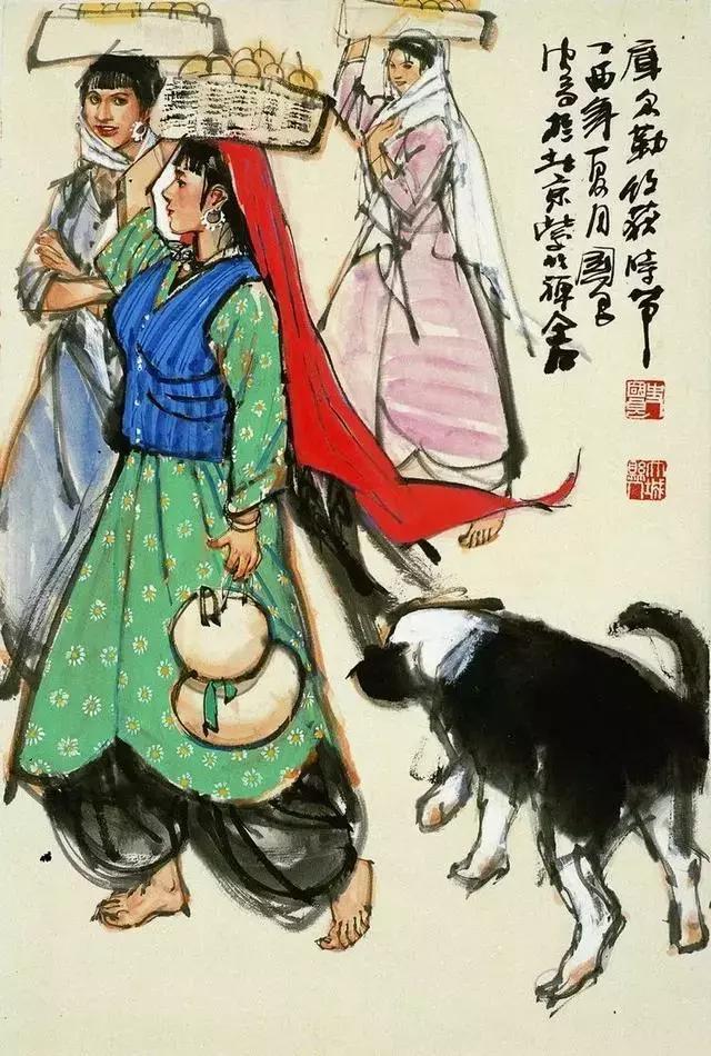 中國當代著名人物畫家史國良作品賞析