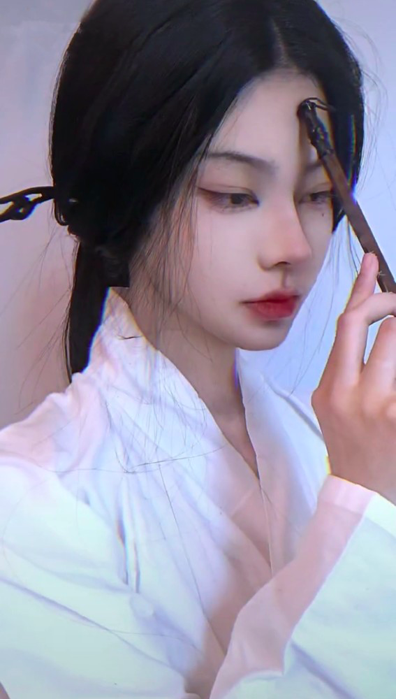 网红西红柿拍民国旗袍大片再次p图翻车鼻子肩膀都p歪了和真容差异太大