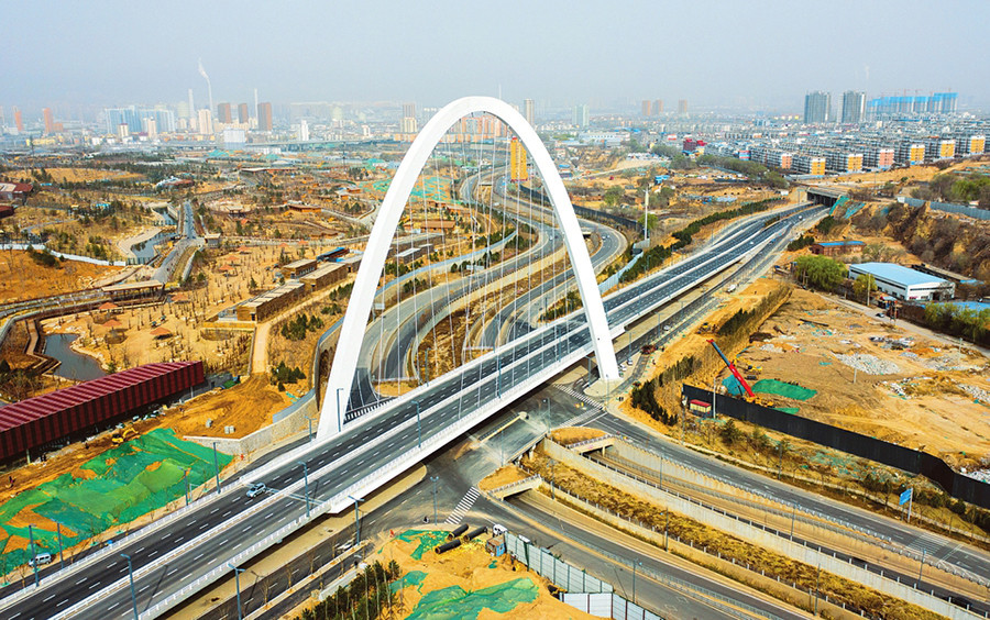 太原:东中环北涧河桥精彩亮相