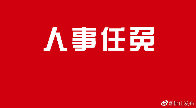 佛山市2021年3月份人事任免