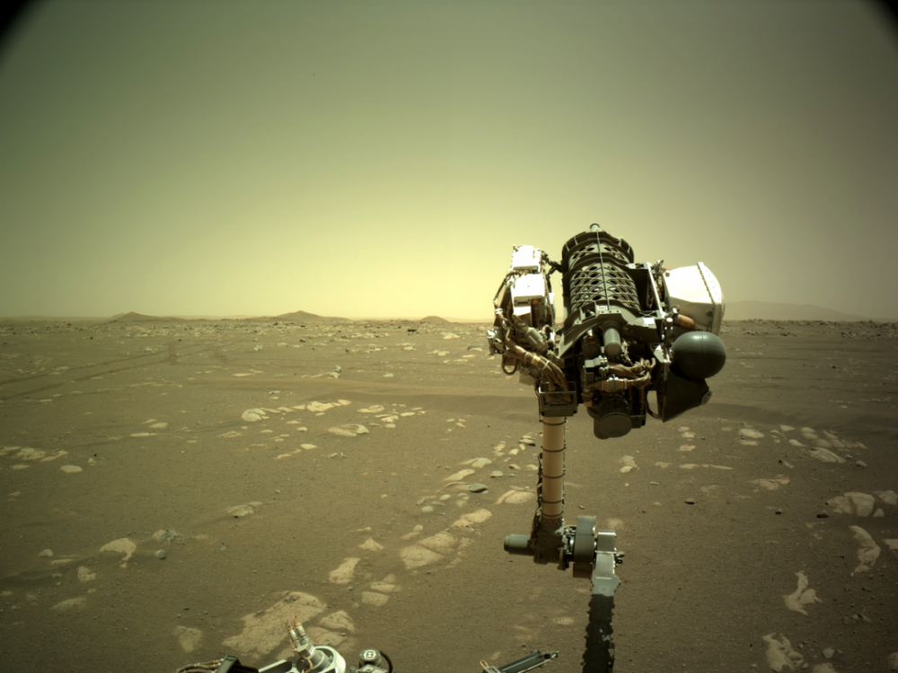 nasa毅力号第一张自拍照出炉火星直升机同框出镜