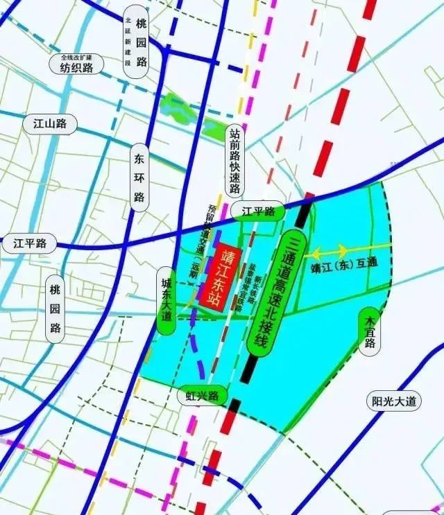靖江高铁新城规划图片