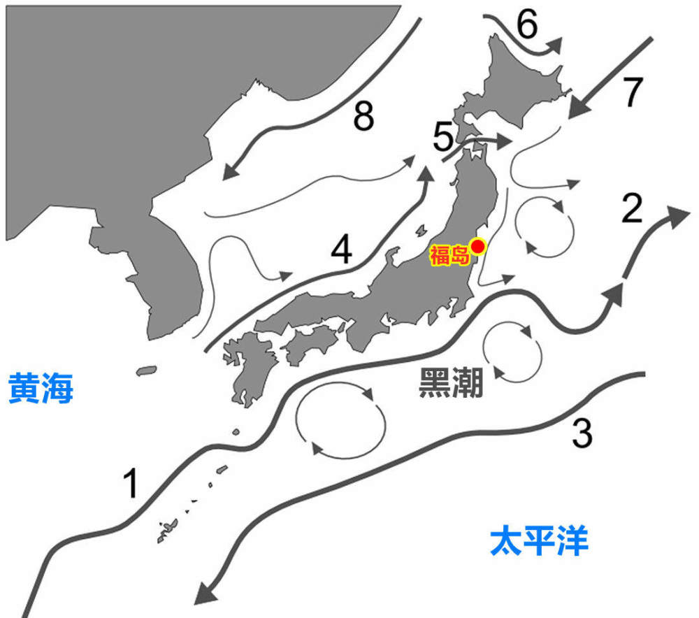 日本核废水排放地图图片