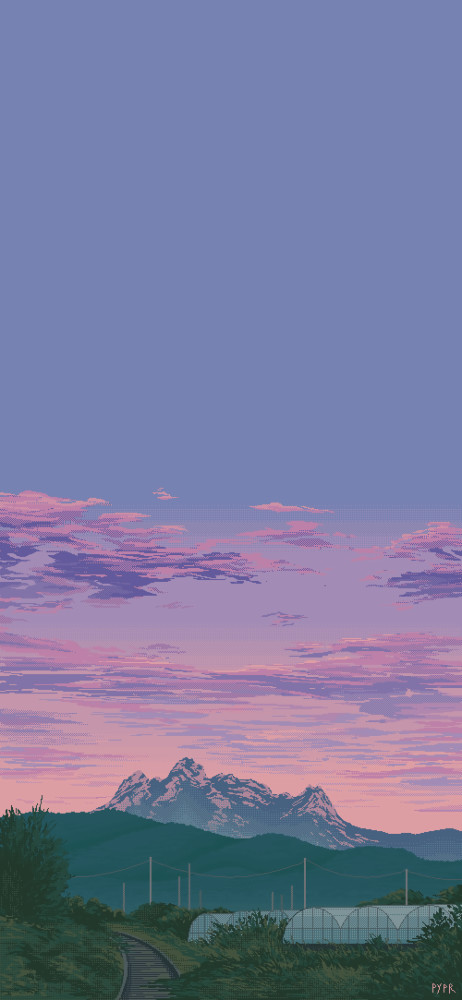 一些超级好看又治愈的动漫场景壁纸 - 卡通火车背景图片 - 实验室设备