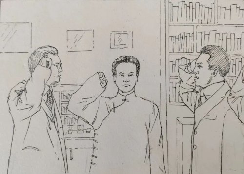 党史连环画汉中这位老师一支生花妙笔让党史学习趣味盎然