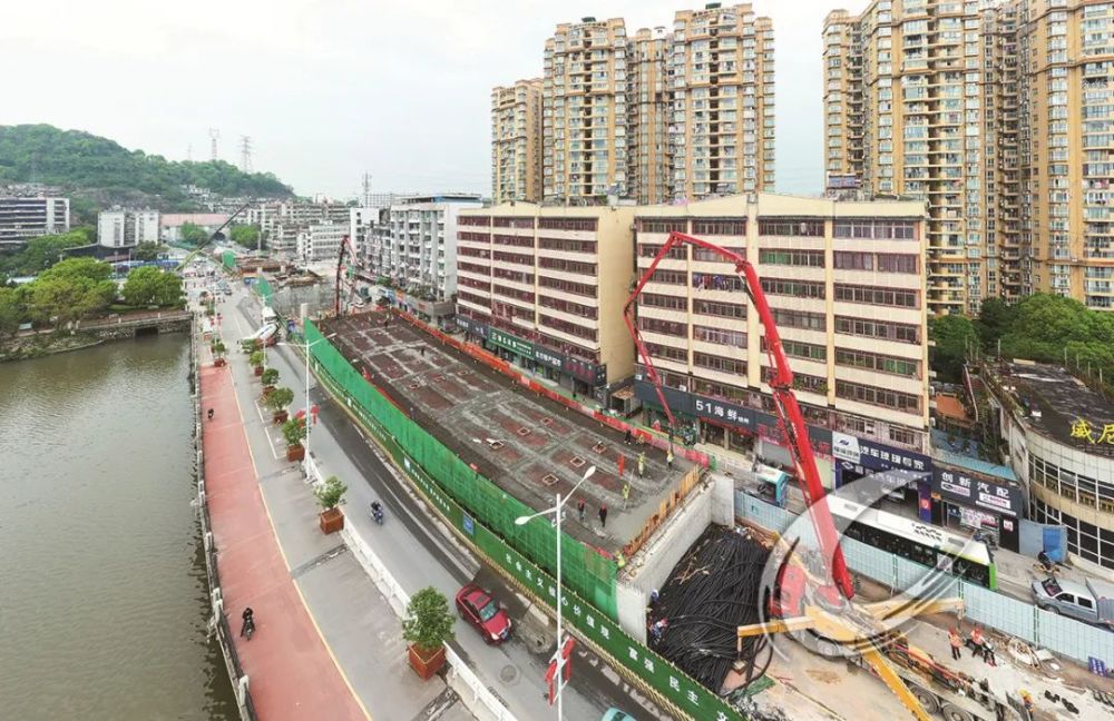 黄石磁湖路跨线桥工程最新进展,9月底前建成投入使用!