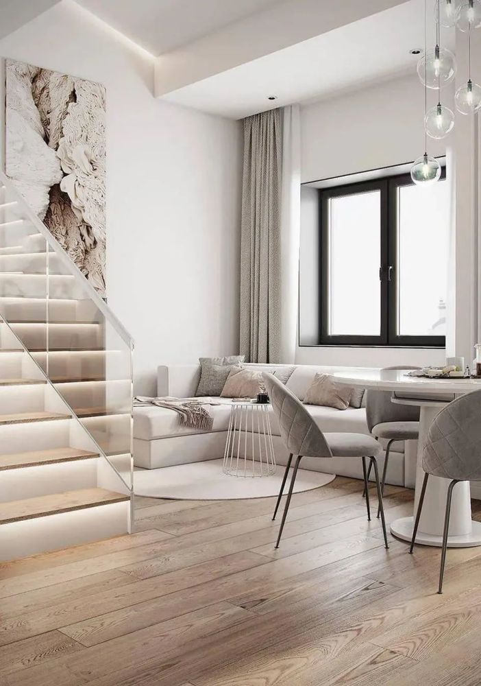 金辉环球中心45㎡loft复式住宅设计,简单的造型增加趣味性._腾讯新闻