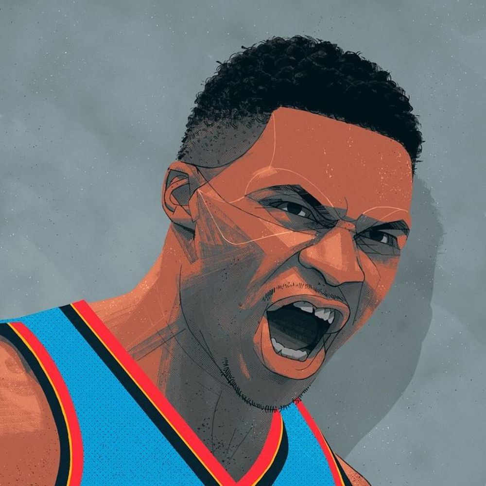 高清无码必收！帅的人都在用这种NBA球星插画当头像