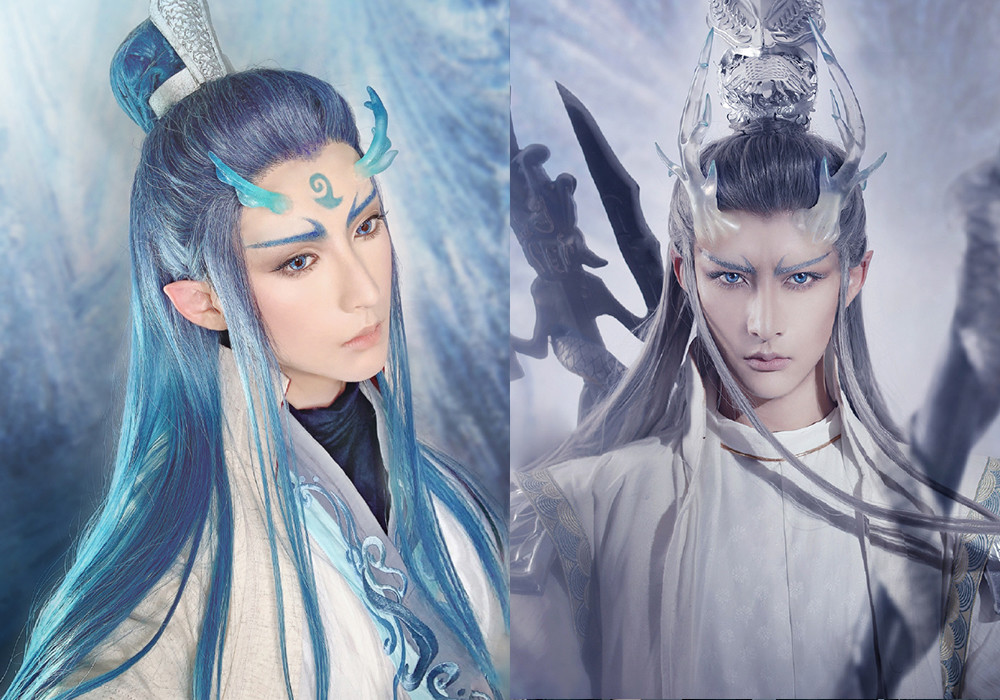 小梦cos的二次元男神张起灵非常经典杀生丸美型冷酷