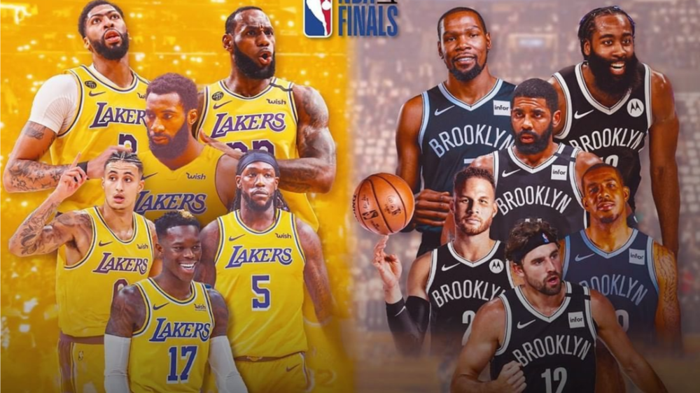 明日总决赛预演湖人对阵篮网联盟最强防守vs最强进攻