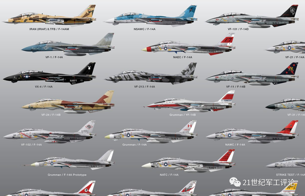 史上最全"雄猫":f-14战斗机经典涂装100例_腾讯新闻