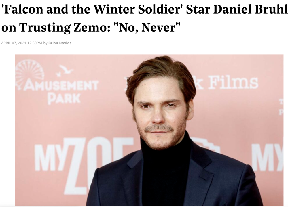 布鲁赫想回到美国队长3的拍摄状态费奇更改泽莫男爵的定位