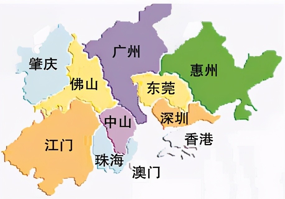 珠三角区域是广东省经济发展的绝对核心区,广东省的经济产值绝大部分