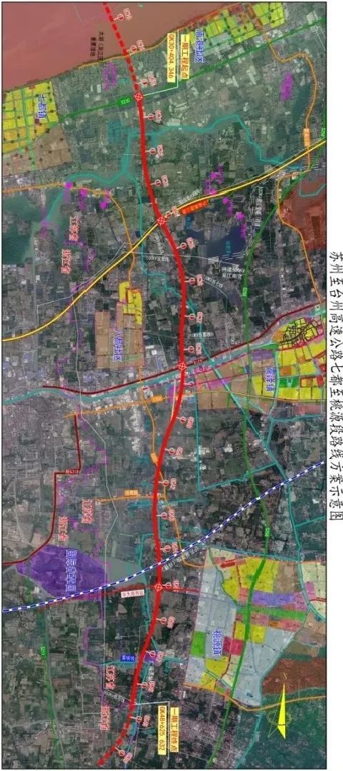 苏台高速七都北至桃源段苏台高速公路七都北至桃源段:已获得初步设计
