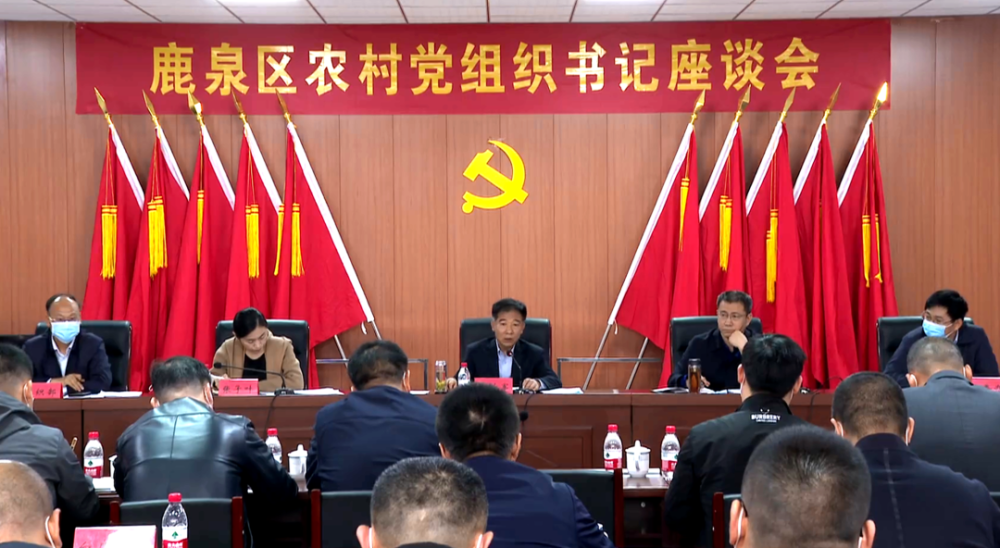 我区召开全区村党组织书记座谈会