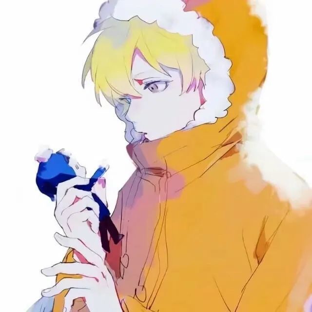 动漫男头手绘插画风小众男生头像