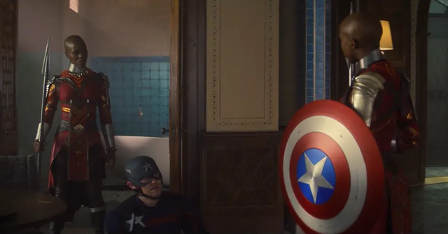 猎鹰与冬兵朵拉侍卫队战斗力真猛冬兵的振金手臂瞬间被拆