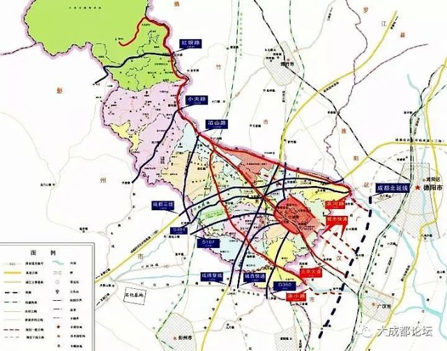 已納入成都市域快速路遠期規劃,該線起於成都市五環路,經新都,彭州,與