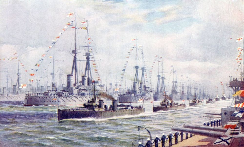 英国海军阅舰式漫谈清朝巡洋舰曾参与为李鸿章专门举办阅舰