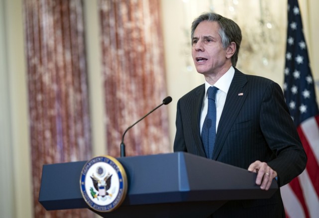 安东尼·布林肯据英国《卫报》报道,布林肯当天对美国