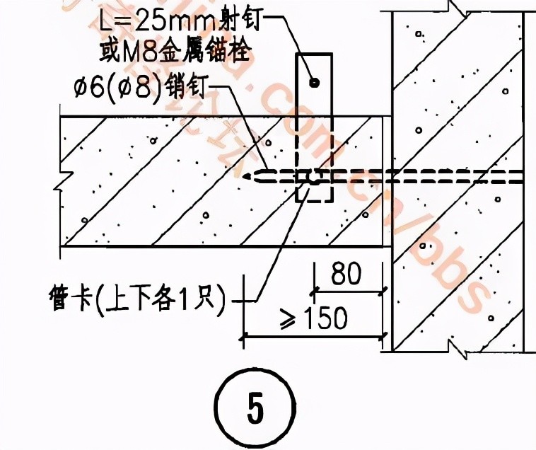 alc隔墙板安装构造图集图片