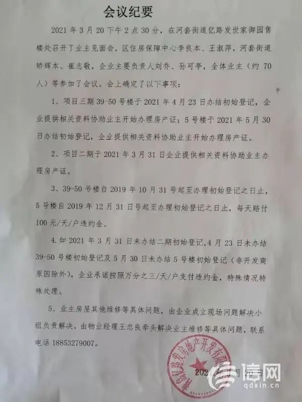 没三书一证一表就要交房 城阳世家御园 已具备交房条件 腾讯新闻