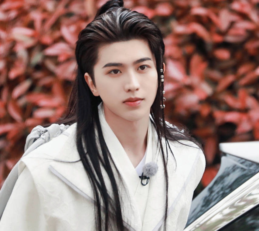 帅得出乎意料因此蔡徐坤的头发本来就比较多, 而且这也不是拍电视剧