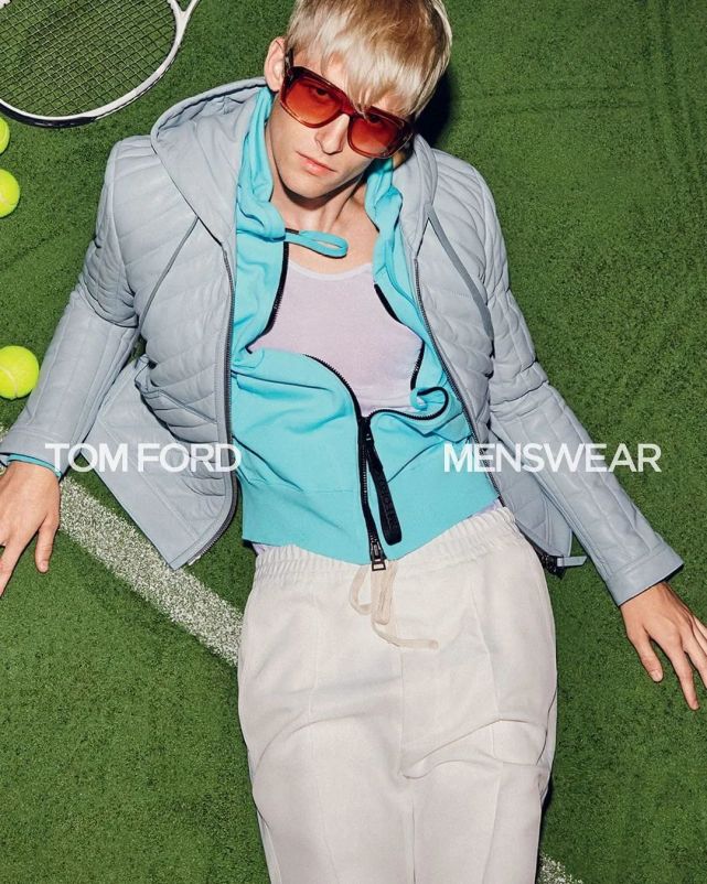 tomford发掘的白金发新人男模