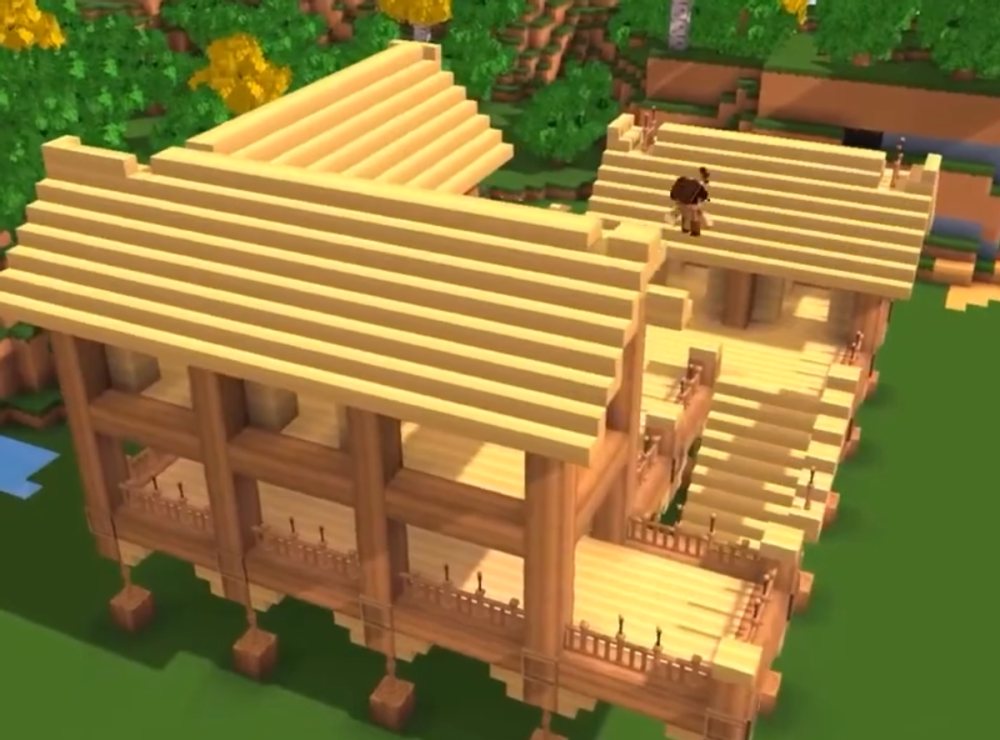 迷你世界:适合生存玩家的古风建筑,玩家:别有隐居世外的氛围!