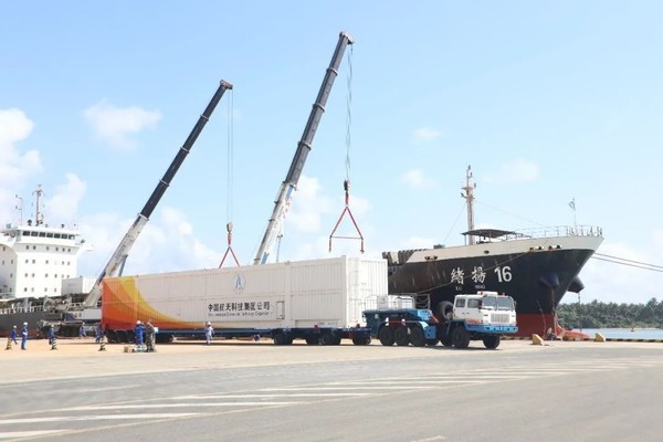 长征七号遥三运载火箭运抵文昌将执行天舟发射任务