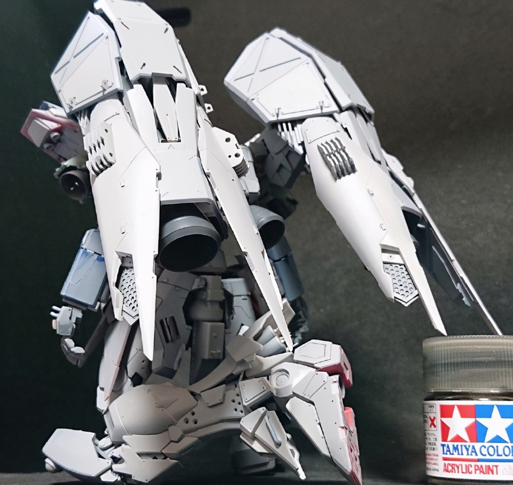 模玩控:增加细节改造飞翼高达模型,飞翼背包改成了推进器背包