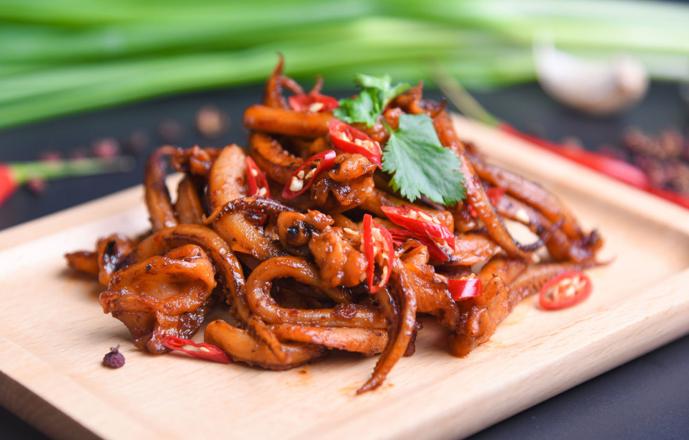 麻辣鱿鱼须最好吃的做法香辣开胃鲜香脆嫩解馋又过瘾