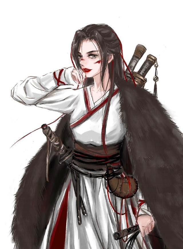 迪士尼公主穿越到中国古代木兰化身侠客艾莎女王身披白纱