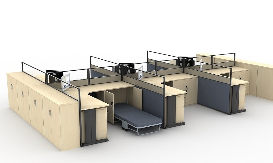 深圳宝安办公家具屏风隔断怎么做?办公桌屏风怎么设计?_腾讯新闻