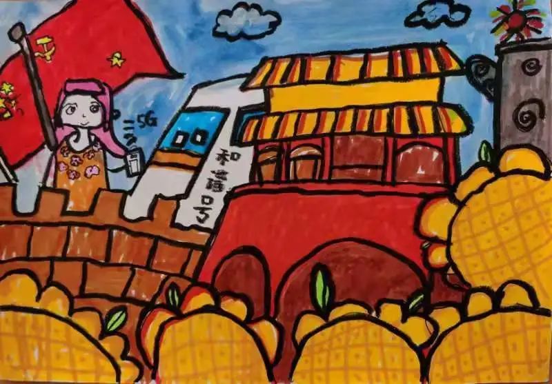 小小少年心向党漕娃用画笔描绘百年党史