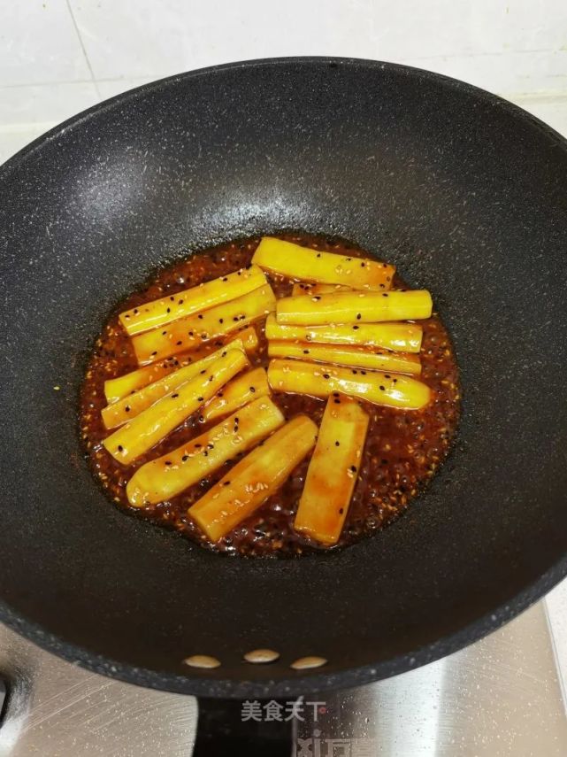 糖醋铁棍山药:软软糯糯,酸甜可口,全家都爱吃