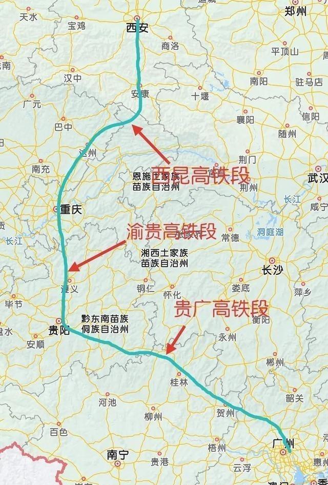 西安至昆明高铁十四五期间建成打通西南地区前往北京的新通道