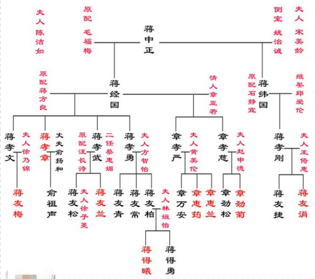 蔣家五代媳婦老照片最後一張是家譜