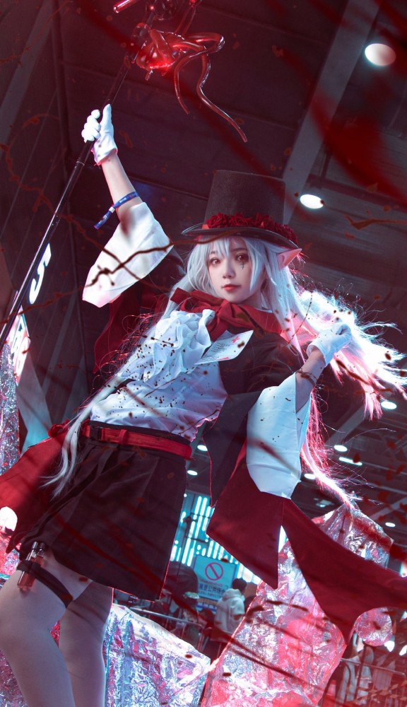 明日方舟华法琳ff0巫异盛宴cos正片