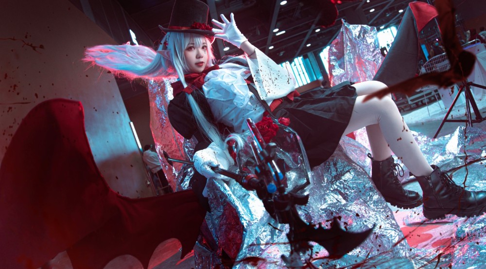 明日方舟华法琳ff0巫异盛宴cos正片