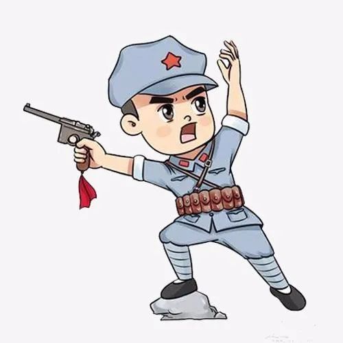 红军战士冲锋简笔画图片