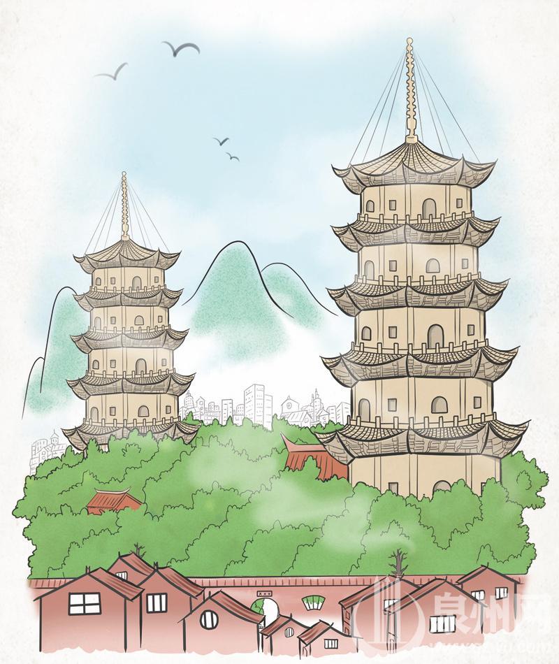泉州开元寺绘画图片