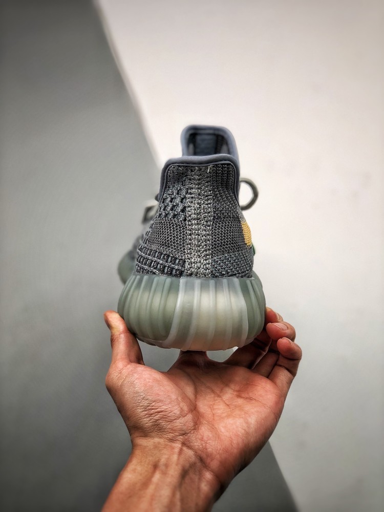 yeezy350v2ashblue水洗丹宁椰子鞋