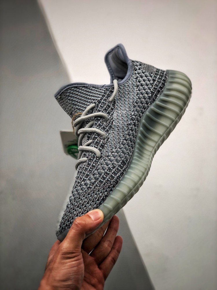 yeezy350v2ashblue水洗丹宁椰子鞋