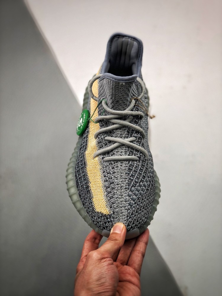 yeezy350v2ashblue水洗丹宁椰子鞋