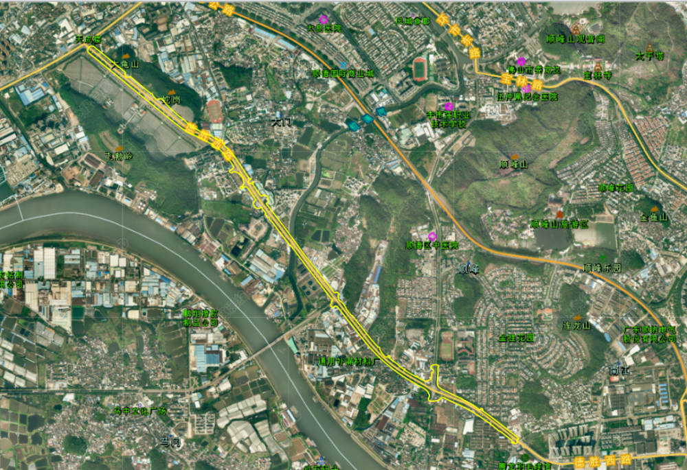 105国道顺德段拟新建2座跨线桥!