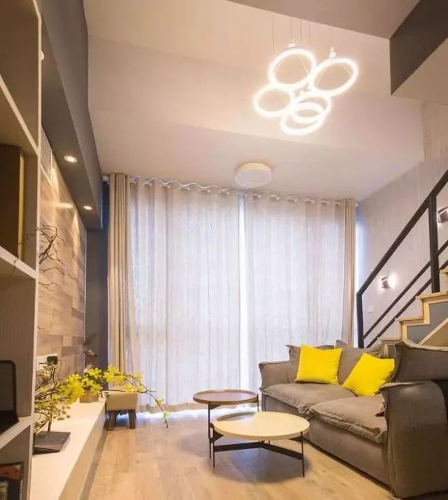 81平小复式房装修效果图,loft公寓混搭90后最爱!