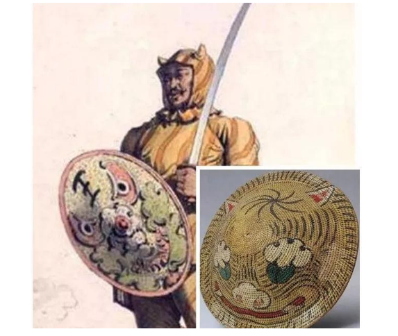 第四种是藤牌兵,他是清朝特殊的兵种,他们身上都配备着特殊的藤甲