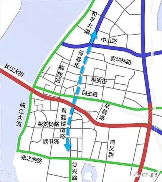 和平大道南延之后友谊大道将南延至白沙洲疏解南北交通